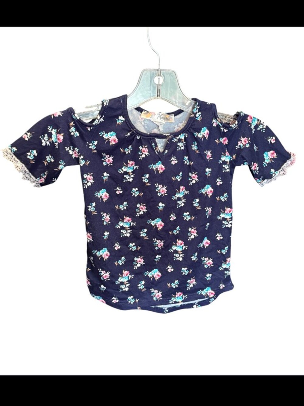 Magenta Girl's Off The Shoulders Top Size 4T
